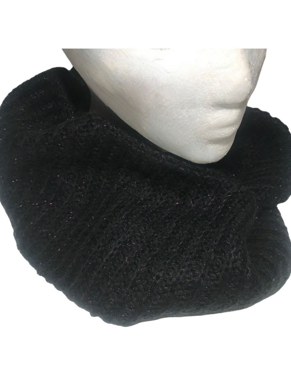 Steve Madden Eternity Scarf Soft Acrylic with Metallic Accents